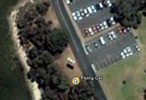 Google Earthに空飛ぶ車が撮影される 豪