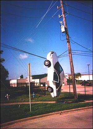車が感電